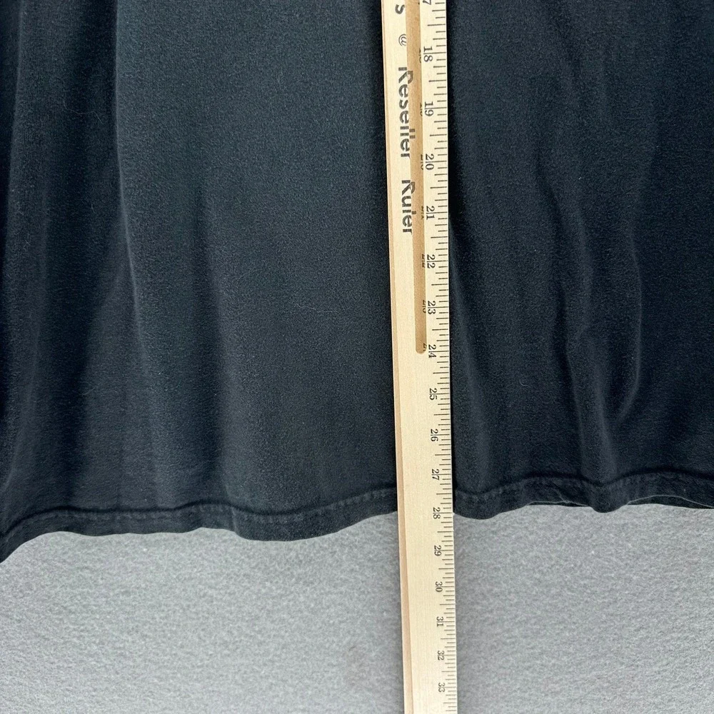 Y2K Los Chinos Black Long Sleeve T-Shirt Music Skeleton L/XL Double Sided VTG - Picture 6 of 7